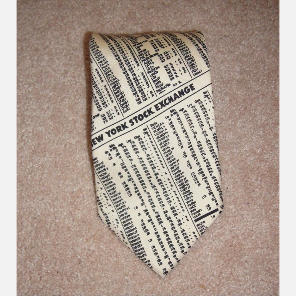 Josh Bach New York Stock Exchange 100% Silk Neck Tie